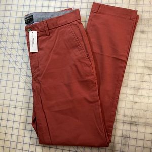 NWT Banana Republic Red Mason Stretch Chino 31x32